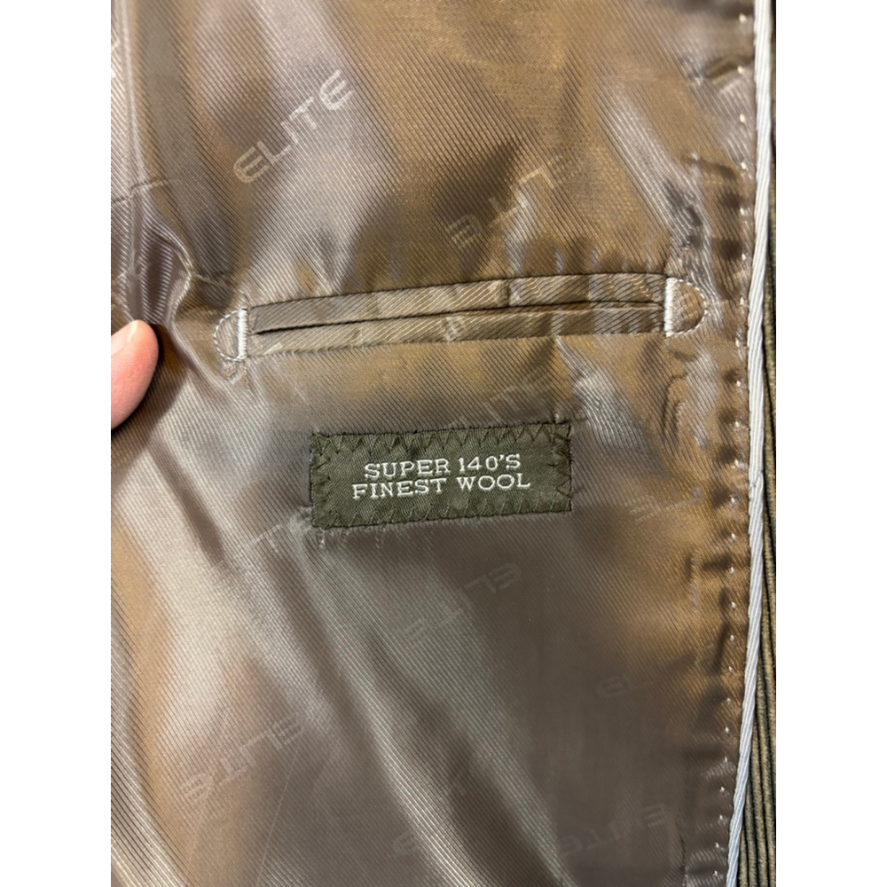 Men's Elite Eddie Domani Olive Green Corduroy Blazer 46R - Picture 10 of 14